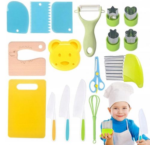  GIOCATTOLI DA CUCINA FINTI PER L'EDUCAZIONE DEI PRIMI BAMBINI 17pz