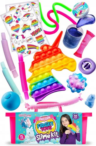  Set Fidget Slime Unicorn - Giocattoli sensoriali e giocattoli morbidi per bambini