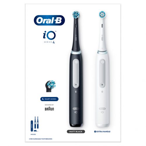  Spazzolini elettrici Oral-B iO 4 Nero Bianco