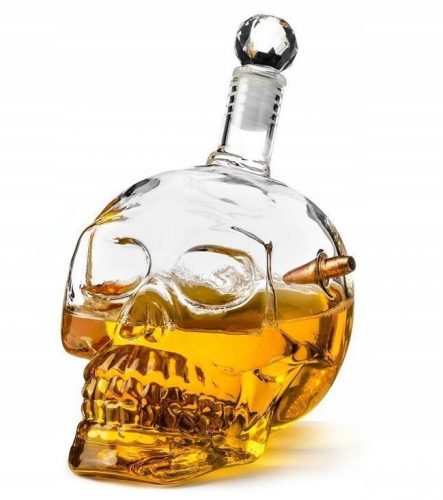  CARAFFA TESCHIO ANTIPROIETTILE CON BULLET 700ML HALLOWEEN