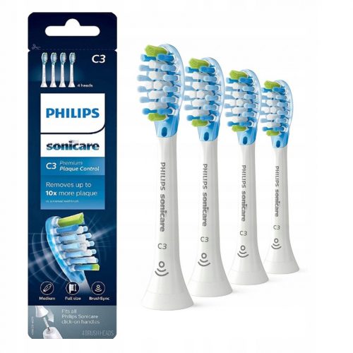  4 puntali Philips Plaque Defense Sonicare C3 Premium HX9044