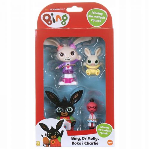  Bing Set di 4 personaggi Bing Molly Coco Charlie