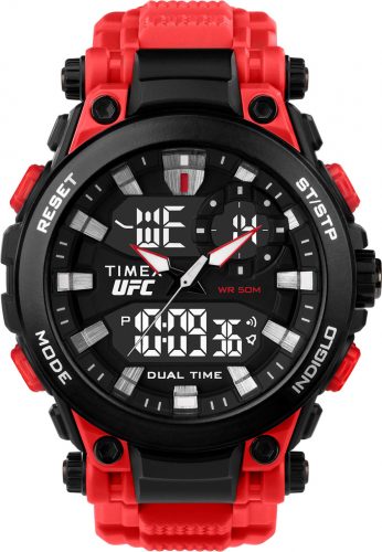  Orologio sportivo da uomo TIMEX UFC impermeabile WR50 cronometro sveglia data