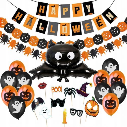  DECORAZIONE HALLOWEEN SET DI DECORAZIONI PER FESTE DA 26 PEZZI PALLONCINI BANNER