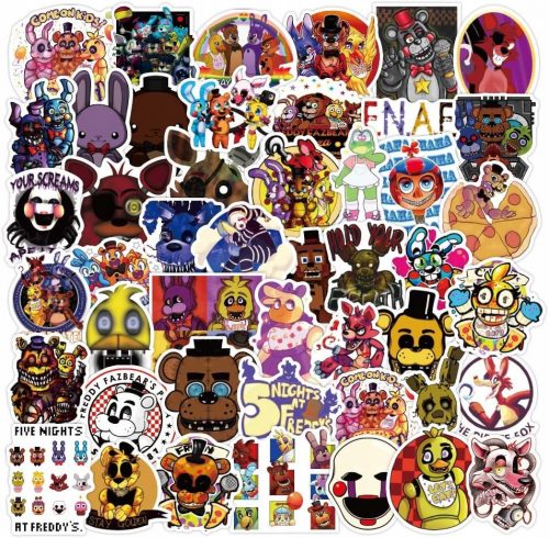  50 adesivi in vinile Five Nights at Freddy's Adesivi impermeabili per l