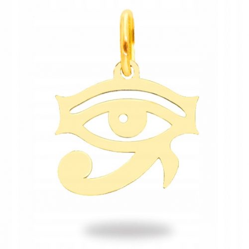  Ciondolo occhio di Horus in argento placcato oro PR.925