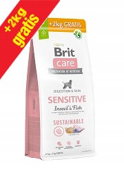  BRIT Care Dog Sustainable Sensitive Insect Fish 12 kg+2 cibo per cani gratuito