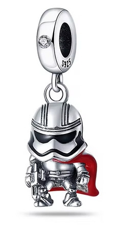  Ciondolo Capitano Phasma Star Wars Charms, argento 925 STAR WARS