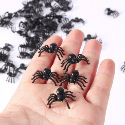  RAGNI HALLOWEEN NERI ARTIFICIALI 2CM 50 PZ