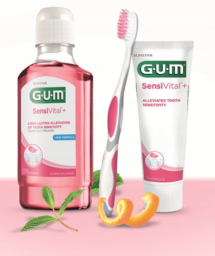  Spazzolino da denti GUM Pro Sensitive rosa