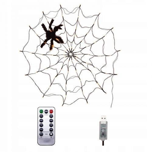  LAMPADE GLOWING SPIDER WEB DECOR USB viola