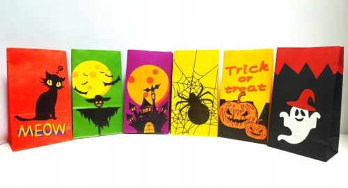  Buste di carta Halloween per dolci, snack, 60 pezzi, GRANDI