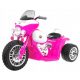  Batteria Chopper Moto Rosa + 3 ruote + Suono + Luci LED