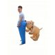  Costume gonfiabile Cani mordono asini Costume gonfiabile deluxe per H