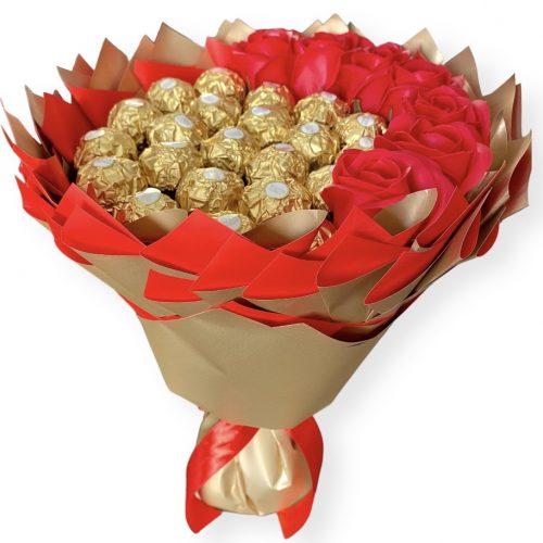  Dolce bouquet Ferrero Rocher regalo compleanno matrimonio