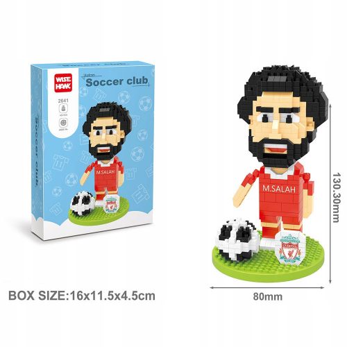  Set di blocchi da costruzione per calcio Superstar M. Salah Serie 451 PZ