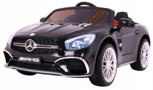  Auto a batteria Mercedes AMG SL65 Nera con telecomando per bagagliaio MP3 LED