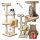  Tiragraffi alto per lettino Cat Tower XL beige MT04 grande GIOCATTOLO GRATUITO