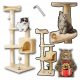  Tiragraffi alto per lettino Cat Tower XL beige MT04 grande GIOCATTOLO GRATUITO