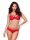  Biancheria intima-860-SET-3 Completo da 2 pezzi, rosso