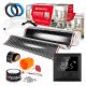  KIT PELLICOLA RISCALDANTE INFRAROSSI, potenza 140W, area 100cm. 16m² + TF-H5 NERO