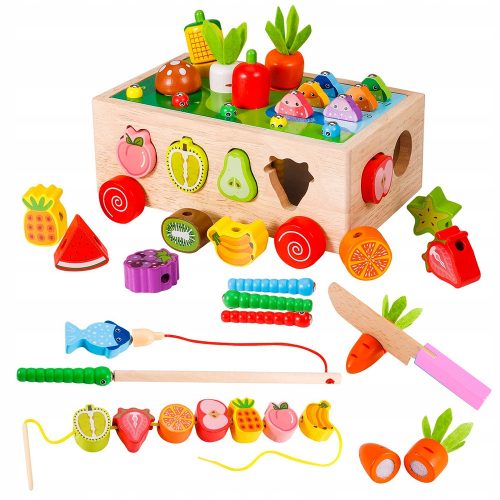  Montessori per bambini Giocattolo in legno regalo 7in1