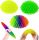  Fidget Worm Giocattolo antistress Verme morfotico Set 3 pezzi Giallo+Verde