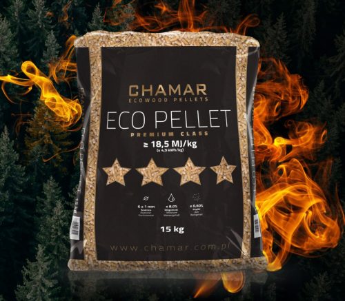  Pellet di legno di pino 100% ECO PREMIUM CHAMAR 975 kg