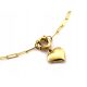  Collana in oro 375 con cuore gonfiabile pendente r45 Regalo di San Valentino 9k