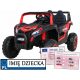  Buggy UTV 2000M Auto da corsa alimentata a batteria Rossa + Suoni MP3 Luci +