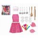  STAMPI PER GREMBIULI DA CUCINA LITTLE CHEF + ACCESSORI