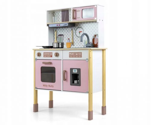  CUCINA IN LEGNO SONORA ILLUMINAZIONE MILLY MALLY BJORN FUOCHI ROSA