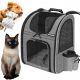  Zaino porta cane in plastica Cameleon nero, sfumature di grigio S/M 34 cm x 43 cm x 28 cm