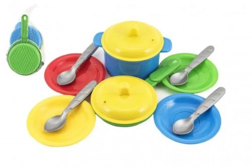  Orsacchiotti Set di utensili in plastica colorati 12m+