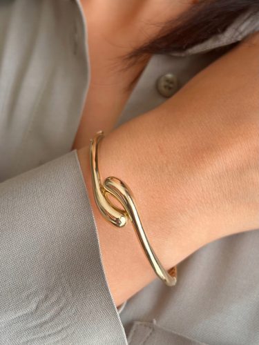  BRACCIALE IN ORO pr. 585, ALLA MODA, ULTIMA TENDENZA, GRATIS!