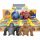  4x GOMMA MORBIDA SENSORIALE ANTISTRESS MONKEY GORILLA 4 COLORI