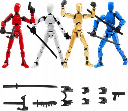  T13 TITAN 13 ACTION FIGURINE SET DECORAZIONI DA SCRIVANIA STAMPA 3D 4 PZ