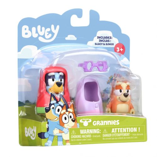  Bluey Blu Set di 2 figure. Nonna Nonne