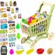  GIOCATTOLO EDUCATIVO PER BAMBINI MONTESSORI SHOPPING SET PASSEGGINO FRUTTA REGALO