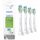  Philips Sonicare HX6064 Testine per spazzolino Diamond Clean Bianco 4 pz.