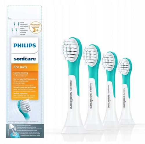  4 testine di ricambio compatibili KIDS 3 per Philips Sonicare