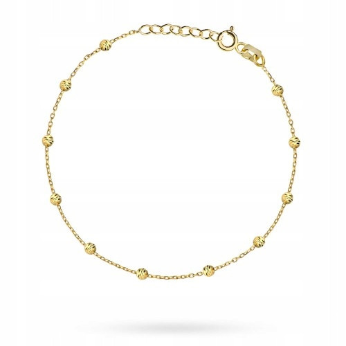  BRACCIALE IN ORO 585 CON SFERE DI DIAMANTI M.JOPEK