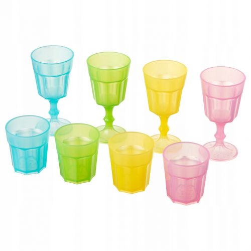  Bicchiere IKEA DUKTIG Glass, 8 pezzi, multicolore