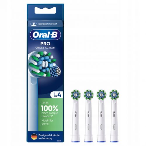  Testine per spazzolino elettrico Oral-B Pro Cross Action, 4 pezzi