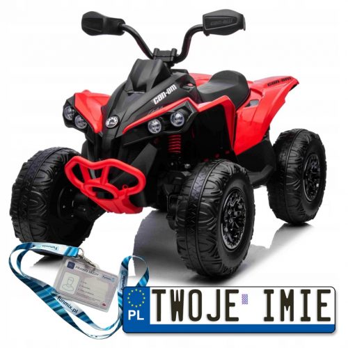  VEICOLO A BATTERIA QUAD MAVERICK ATV PER BAMBINI 4x4 180W COPERTURA TELECOMANDO