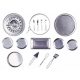  Set pasticceria, stampi in acciaio inox, 15 pezzi