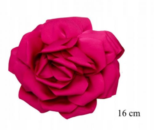  Spilla/spilla Fiore grande in raso Fucsia/Amaranto 16 cm / 2965