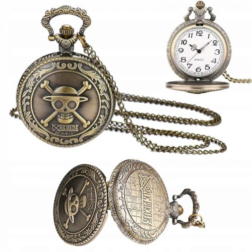  Orologio da tasca vintage ONE PIECE con catena