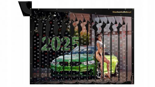  Calendario 2025 Donna con auto | Un fantastico regalo per un uomo per 5 PLN