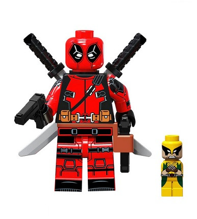  BLOCCHI DI FIGURE DEADPOOL e MINI WOLVERINE AVENGERS